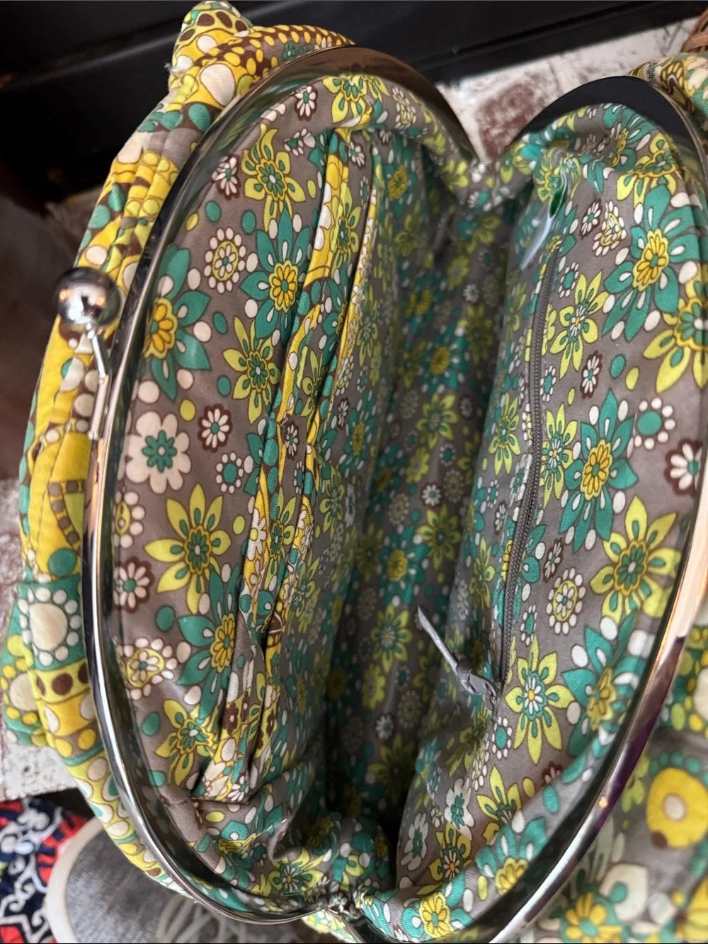 Vintage Vera Bradley Lemon Parfait Eloise style Handbag